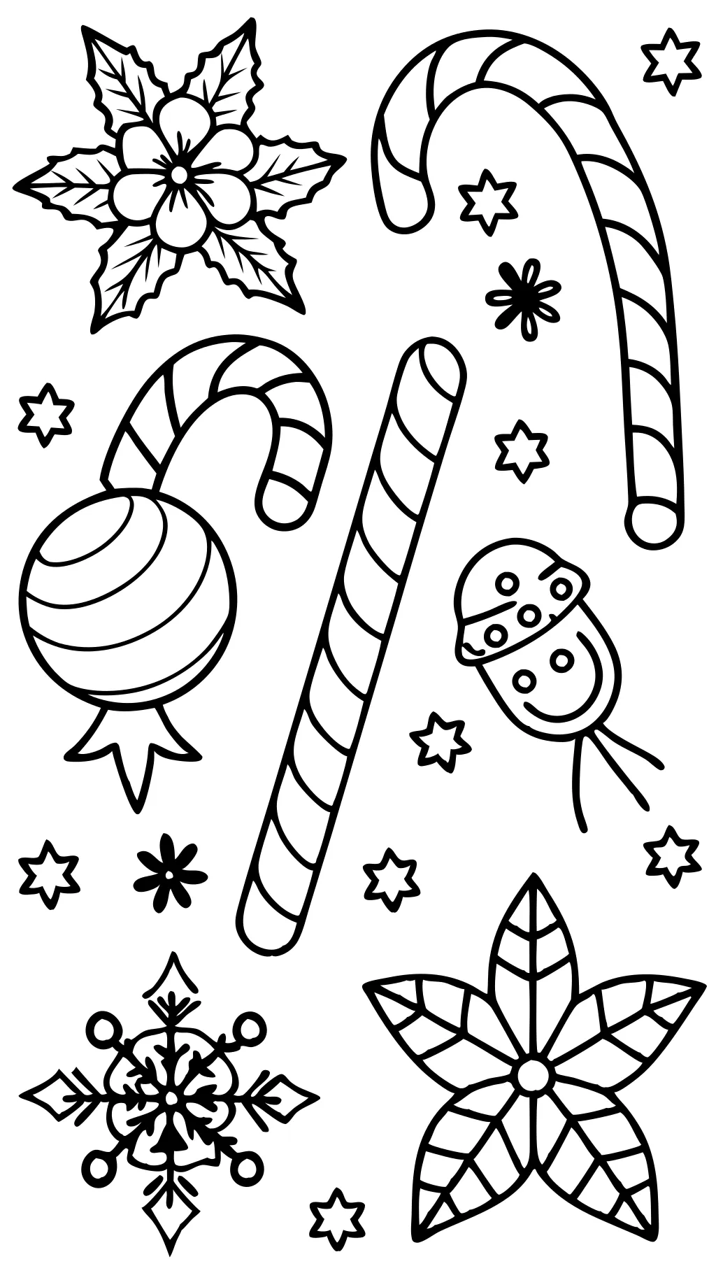 coloring pages of candy canes